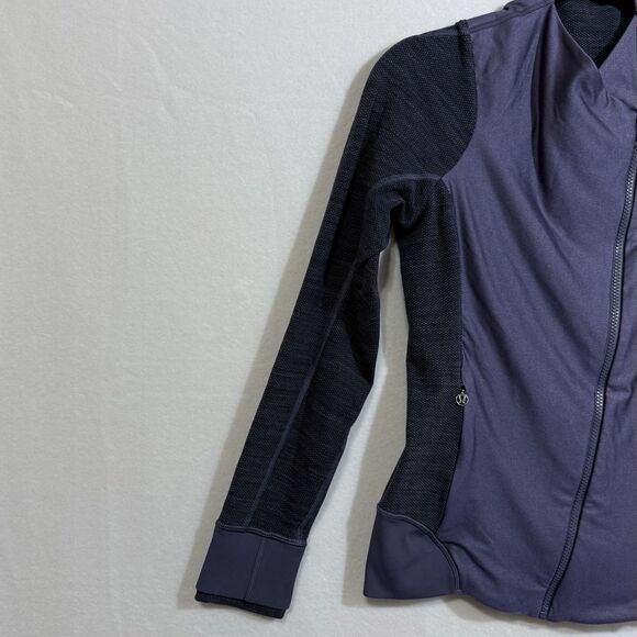 Lululemon Emerge Renewed Jacket Nightfall Purple Jacquard Space Dye Women's 6 - Picture 4 of 10
